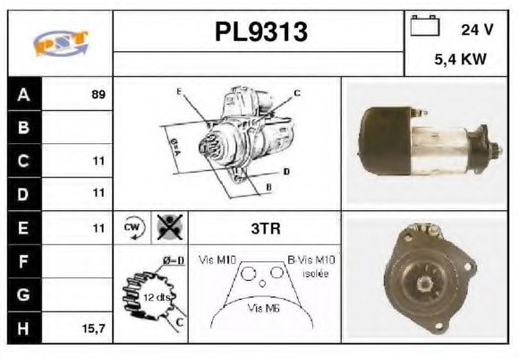 SNRA PL9313 Starter